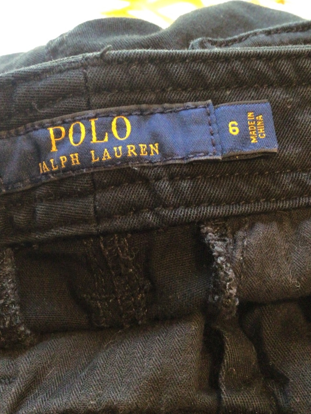 polo ralph lauren cargo pants black size 6 zip ankle stretch utility military - Picture 15 of 16